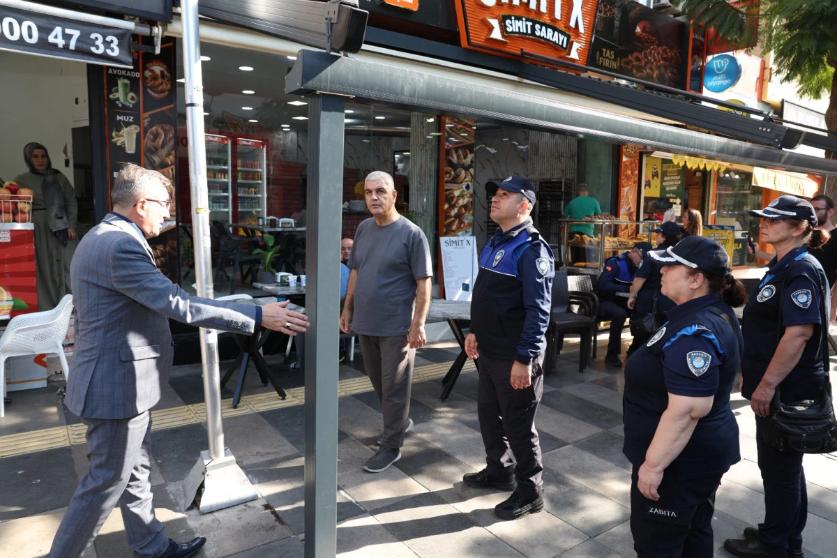 Kaldırım İşgaline Karşı Denetimler S&uuml;r&uuml;yor