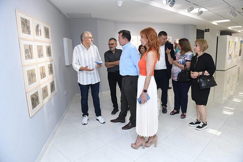 Onay Akbaş’ın Kişisel Resim Sergisi Yenişehir’de Açıldı