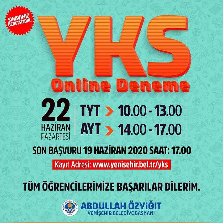 Yenişehir Belediyesinden Üniversite Adaylarına Deneme Sınavı